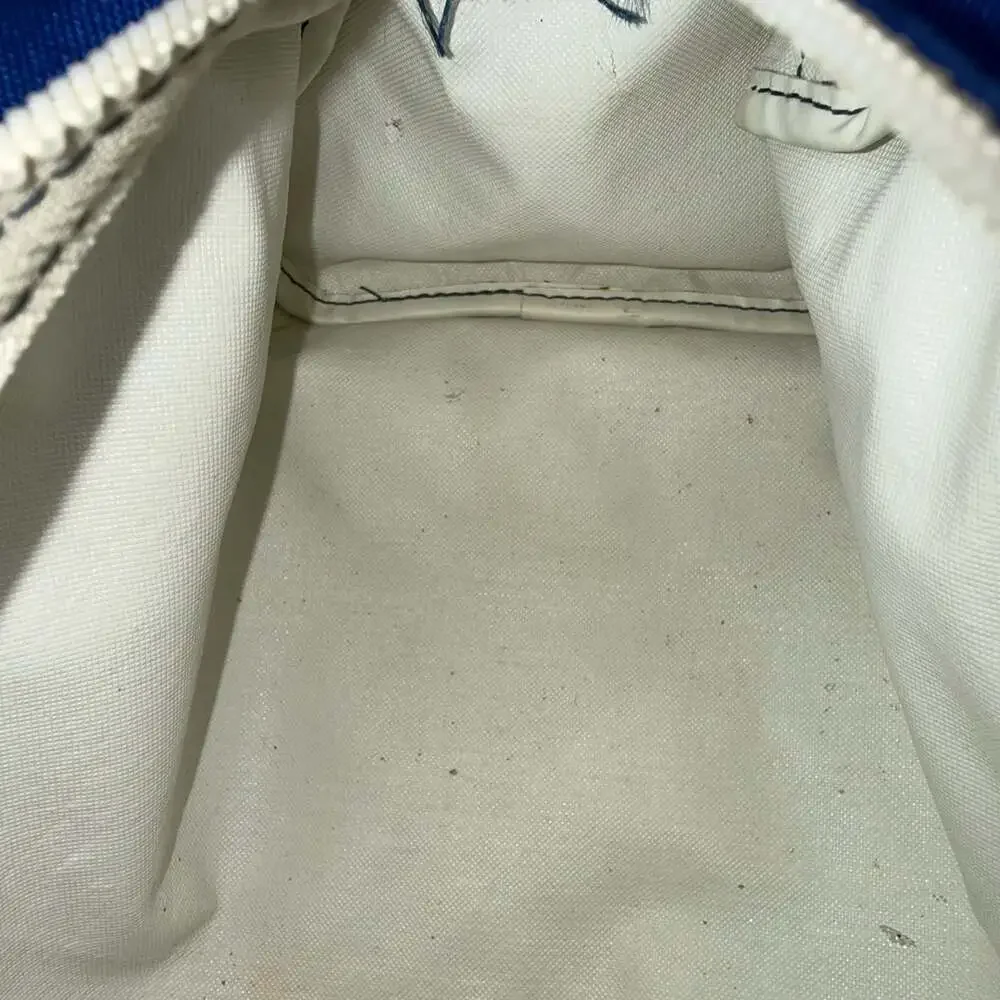 Vintage LL Bean Blue Nylon Toiletry Dopp Bag Travel Kit Freeport Maine